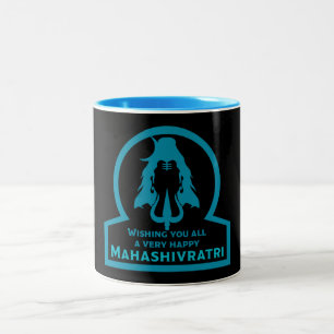 Maha Shivratri - Happy Maha Shivratri Zweifarbige Tasse