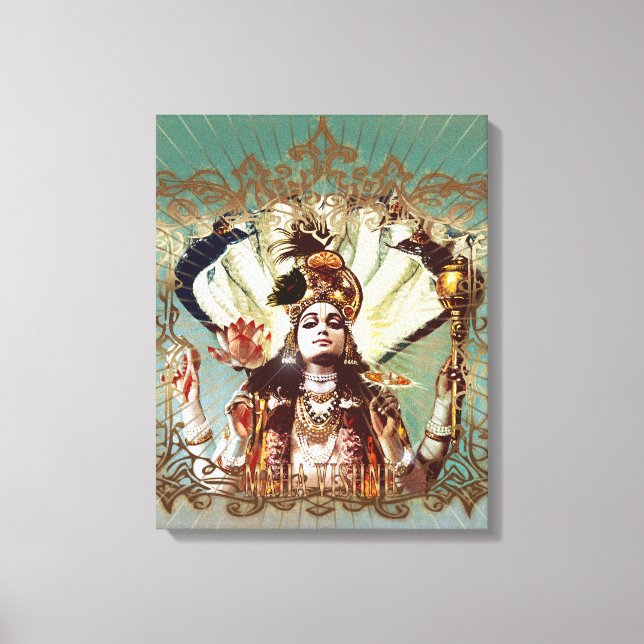 MAHA VISHNU - Wrapped Canvas Leinwanddruck (Vorderseite)