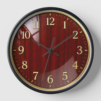 Mahagoni-Rot-Holz-Dekorationsuhr Uhr