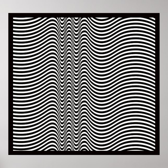 Mahagonia Op Art Poster (Vorne)