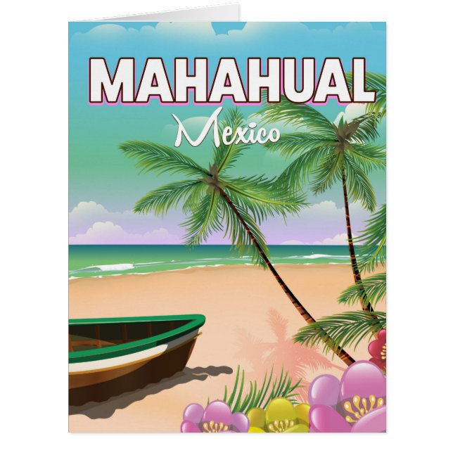 Mahahual affiche de plage mexicaine (Devant)