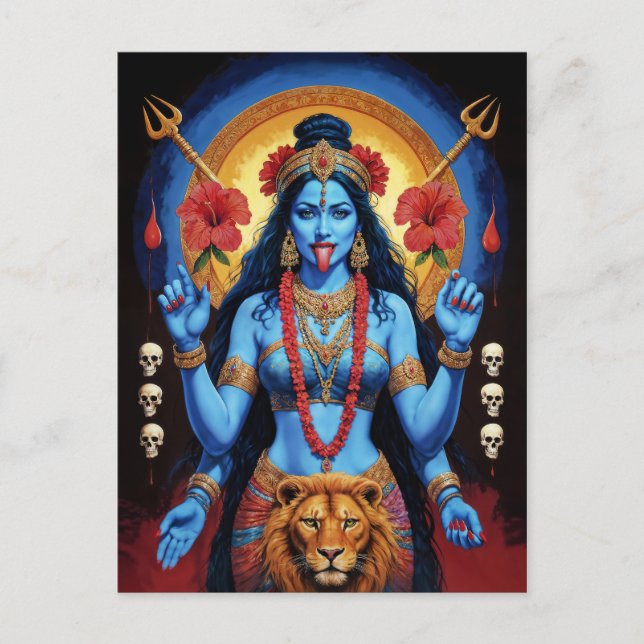 Mahakali Postkarte (Vorderseite)