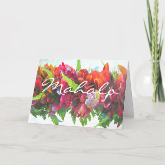 Mahalo Haku Leu Dankeskarte