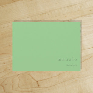 mahalo minimal tropical vert clair merci