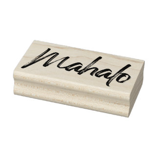 Mahalo-Pinsel Gummistempel