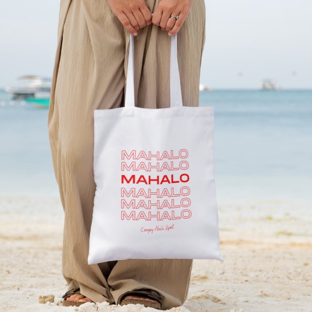Mahalo Vielen Dank für Ihr Einkaufstasche (mahalo hawaii totebag)