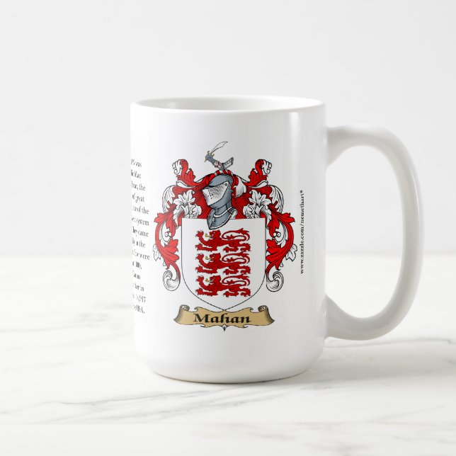 Mahan nennen, der Ursprung, die Bedeutung und das Kaffeetasse (Rechts)