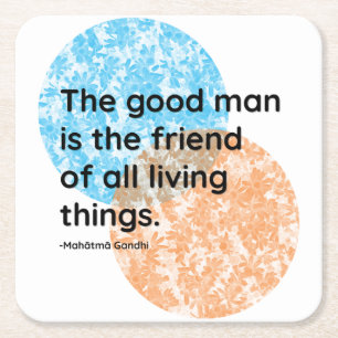 Mahatma Gandhi Good Man Quotes Rechteckiger Pappuntersetzer
