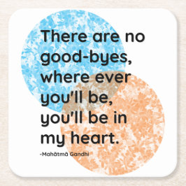 Mahatma Gandhi Heart Quotes Rechteckiger Pappuntersetzer