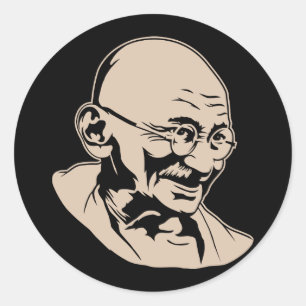 Mahatma Gandhi Portrait Sticker