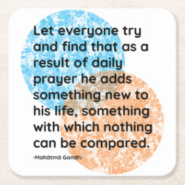Mahatma Gandhi Prayer Life Quotes Rechteckiger Pappuntersetzer
