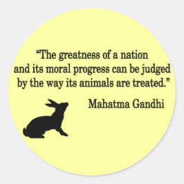 Mahatma Gandhi Quote Collection Runder Aufkleber