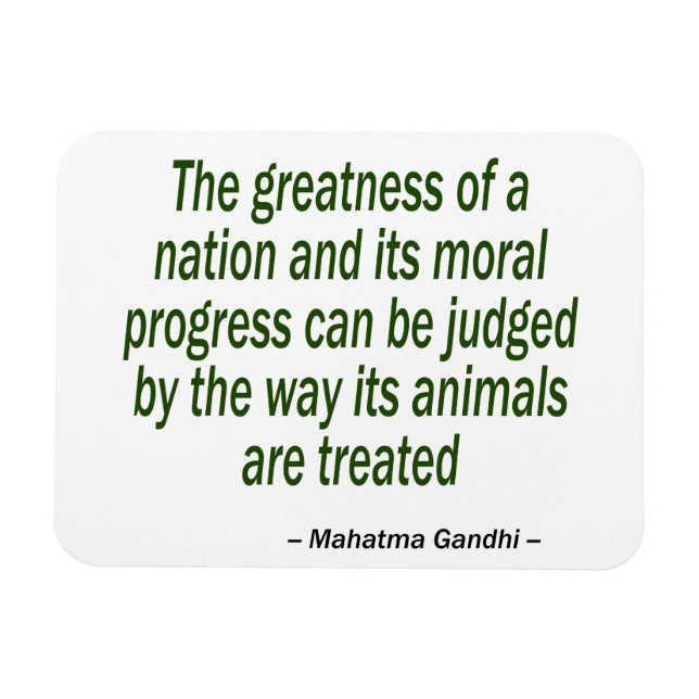 Mahatma Gandhi Zitat Magnet (Horizontal)