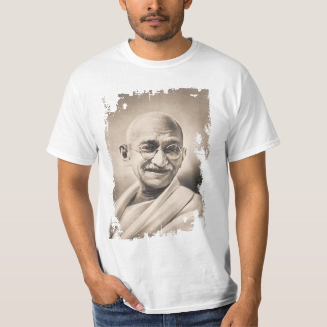 Mahatma- GandhiT - Shirt (Vorderseite)