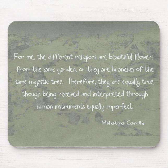 Mahatma- Gandhizitat Mousepad (Vorne)