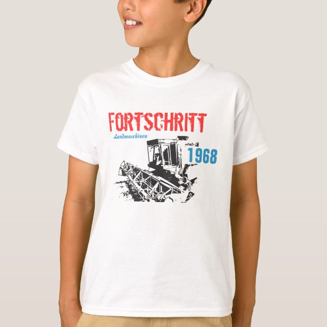 Mähdrescher DDR Design T-Shirt (Vorderseite)