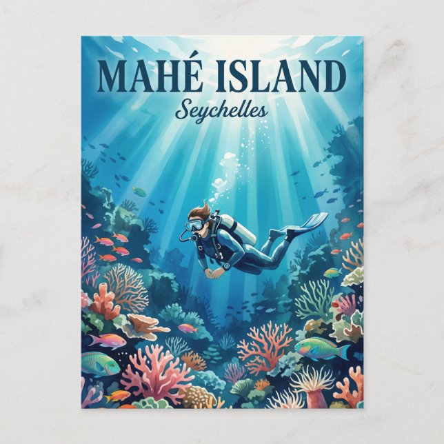 Mahé Insel Seychellen Postkarte (Vorderseite)