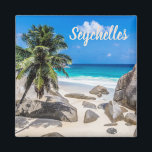 Mahe Seychelles Carana Beach Geschenk Magnet<br><div class="desc">Das Mahe Seychelles Carana Beach ist ein Souvenir- oder Geschenksgeschenk für Reisende.</div>