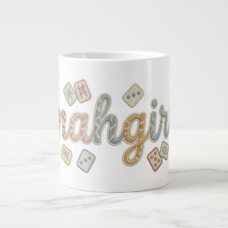 Mahgirl Embroidery Style Mahjong Jumbo-Tasse