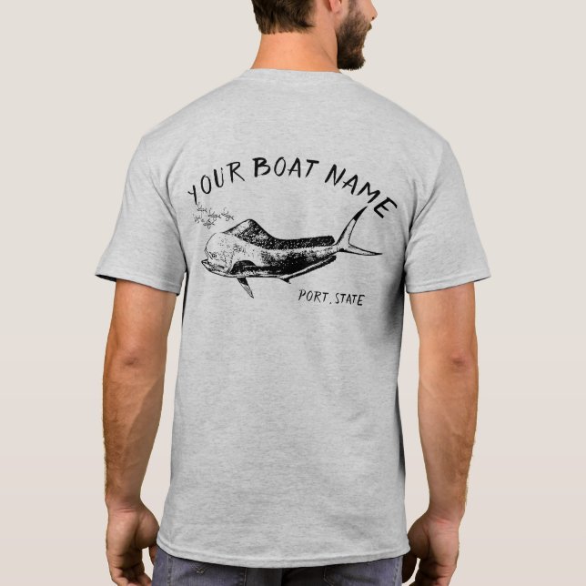 Mahi Boots-Namen-Shirt T-Shirt (Rückseite)