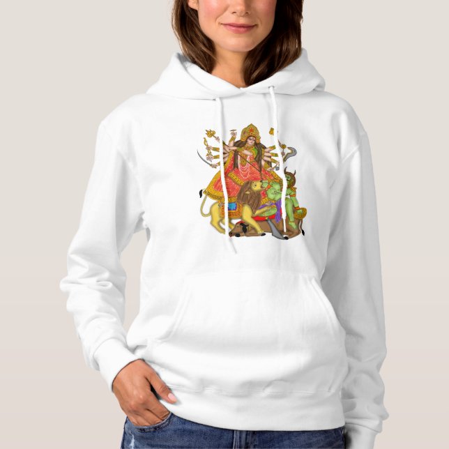 Mahishasur Mardini Durga Hoodie (Vorderseite)