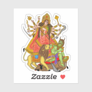 Mahishasur Mardini Durga Stickers Aufkleber