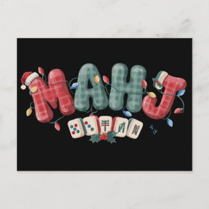Mahj Weihnachten Mahjong Spieler Kacheln Kariert L