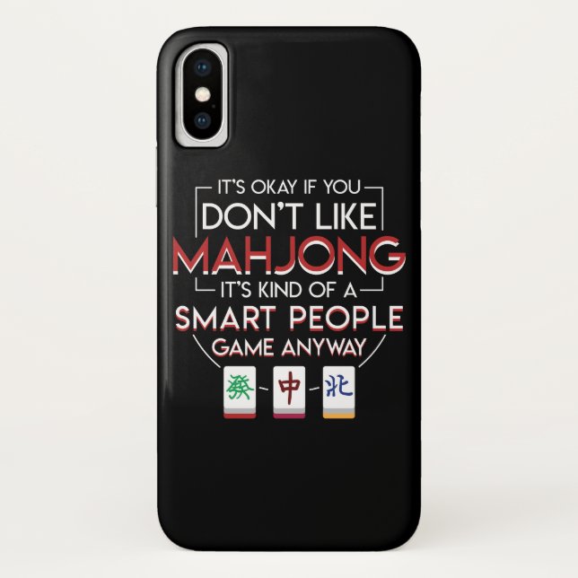 Mahjong Art des intelligenten Leute-Spiels Case-Mate iPhone Hülle (Rückseite)