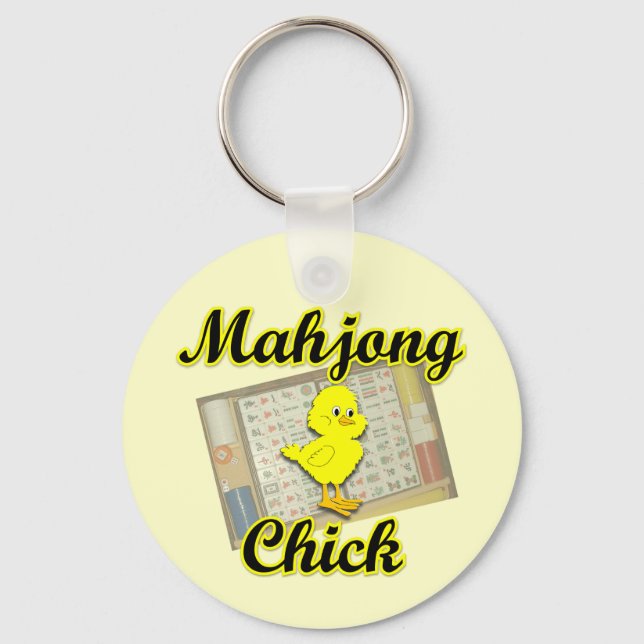 Mahjong Chick #2 Schlüsselanhänger (Vorderseite)