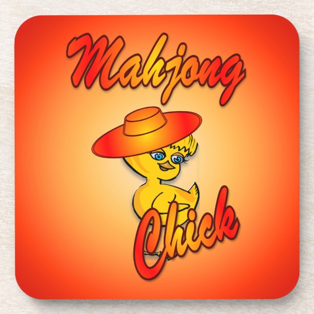 Mahjong Chick #5 Untersetzer (Vorderseite)
