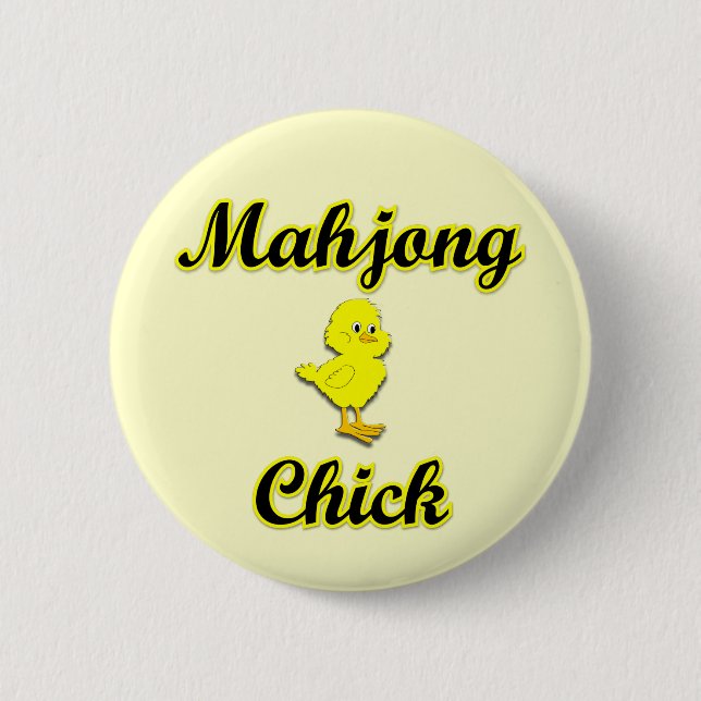 Mahjong Chick Button (Vorderseite)