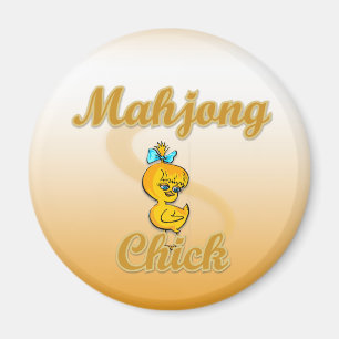 Mahjong Chick Magnet