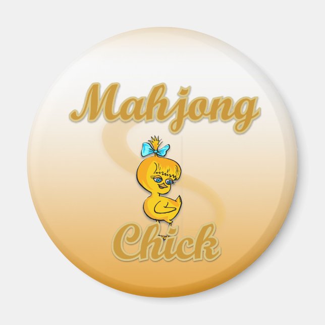 Mahjong Chick Magnet (Vorne)