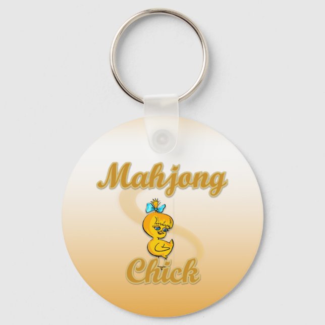 Mahjong Chick Schlüsselanhänger (Vorderseite)