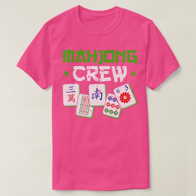 Mahjong Crew Mah Jong Player T-Shirt (Design vorne)
