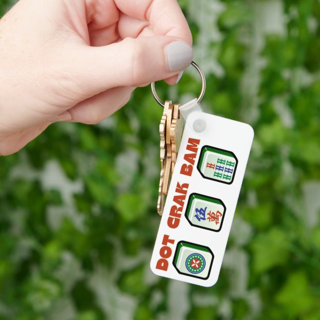 Mahjong Dot Crak Bam Schlüsselanhänger (Hand)