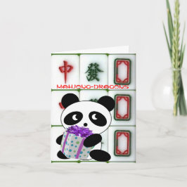 Mahjong-Drachen-Geburtstag Karte