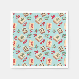 Mahjong Dragon Tile Paper Napkins Serviette