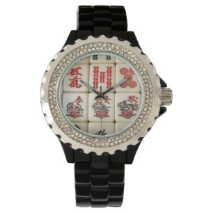 Mahjong Fliesen Armbanduhr