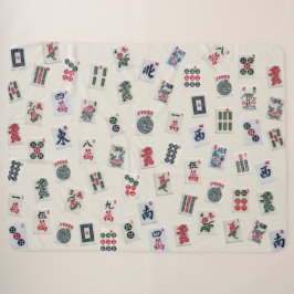 MahJong Fliesen Fotografie auf Abzeichen Hintergru Sherpadecke