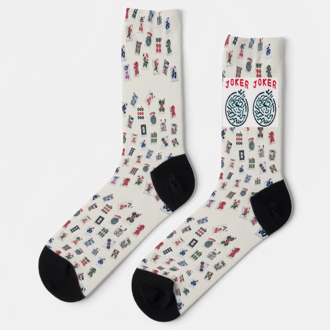 MahJong-Fliesen (Symbole) Socken (Linkes Detail)