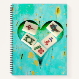 Mahjong füllt mein Heart-Notizbuch Notizbuch