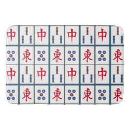 Mahjong Game Tiles Design Badematte