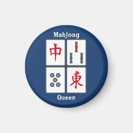 Mahjong Game Tiles Design Magnet