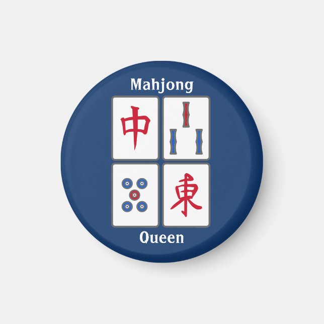 Mahjong Game Tiles Design Magnet (Vorne)