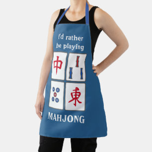 Mahjong Game Tiles Design Schürze