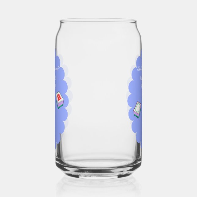 Mahjong-Glas für Freunde Dosenglas (Links)