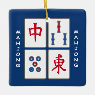 Mahjong Jeu Tiles Design Ornement
