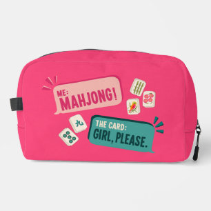 Mahjong-Kachel-Tasche – Mädchen, bitte. Waschbeutel