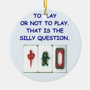 Mahjong Keramikornament